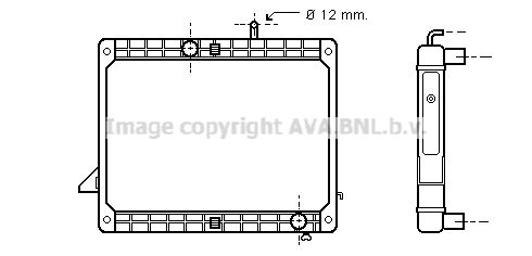 AVA QUALITY COOLING Радиатор, охлаждение двигателя ME2173